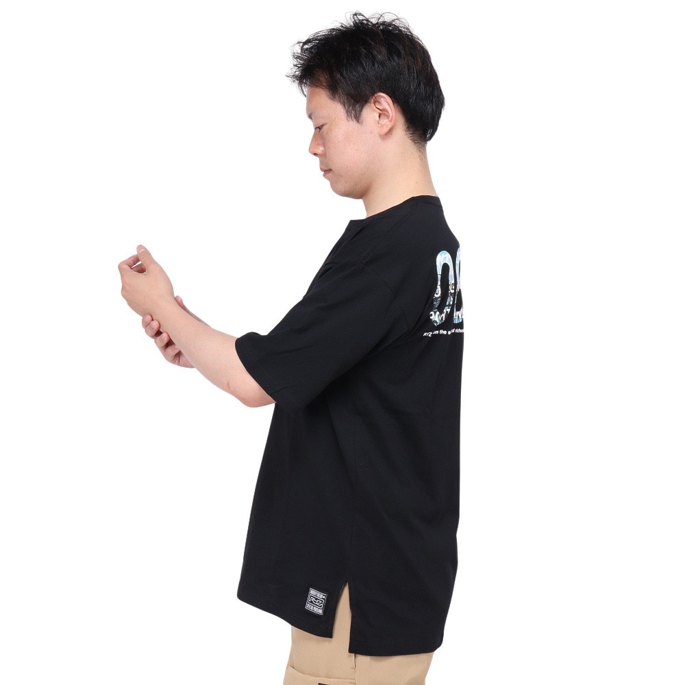 ライズ（RYZ）（メンズ）BACK PDX 半袖Tシャツ RZ10CD24SS0018 BLK