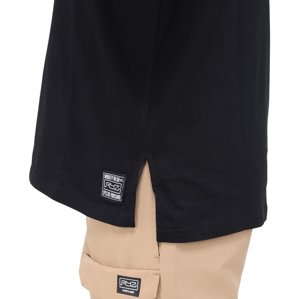 ライズ（RYZ）（メンズ）BACK PDX 半袖Tシャツ RZ10CD24SS0018 BLK