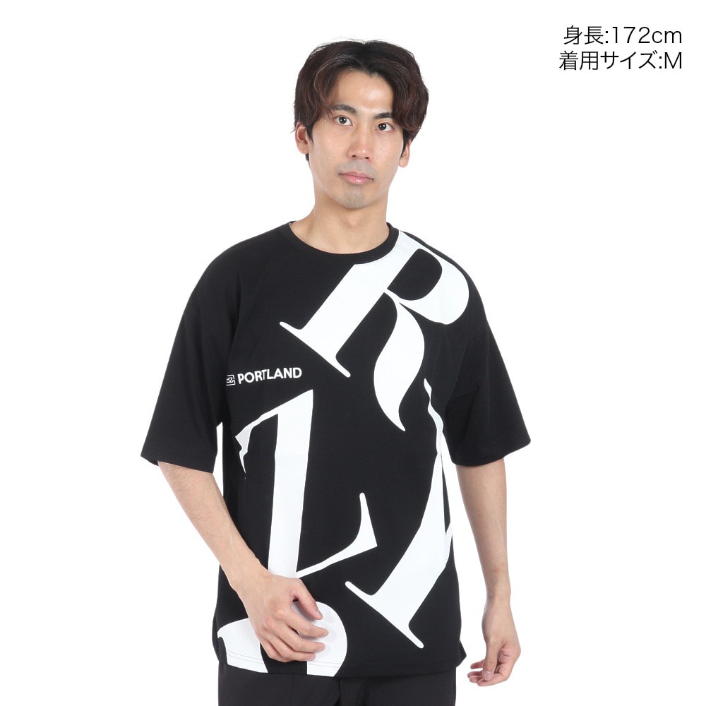 ライズ（RYZ）（メンズ）TYPO 半袖Tシャツ RZ10CD24SS0019 BLK