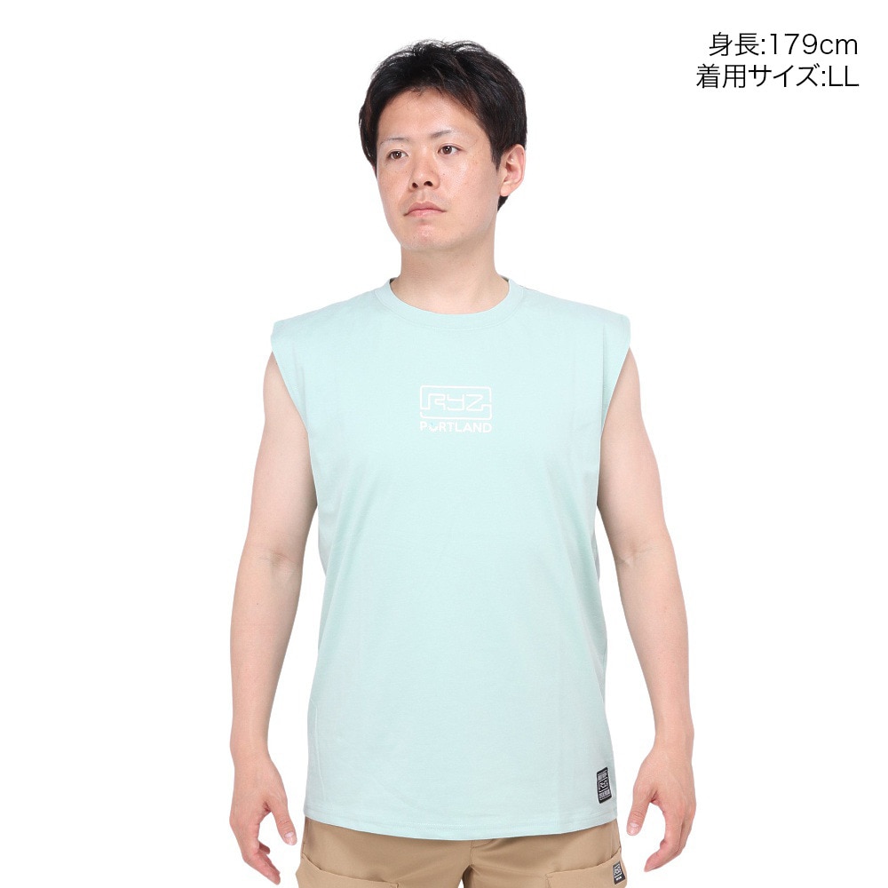 ライズ（RYZ）（メンズ）CONNECTING ノースリーブ シャツ RZ10CD24SS0021 MNT