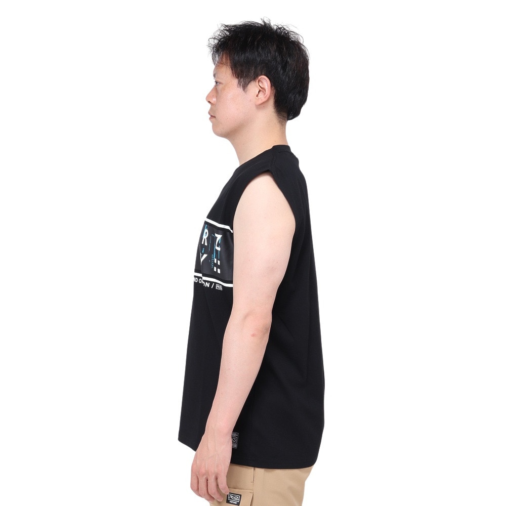 ライズ（RYZ）（メンズ）BAR PHOTO ノースリーブ シャツ RZ10CD24SS0024 BLK