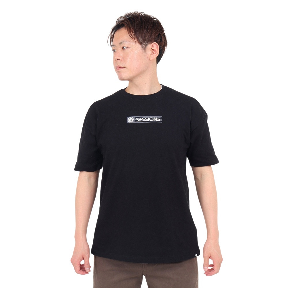 セッションズ（SESSIONS）（メンズ）FLAG LOGO Tシャツ 247201 BLK