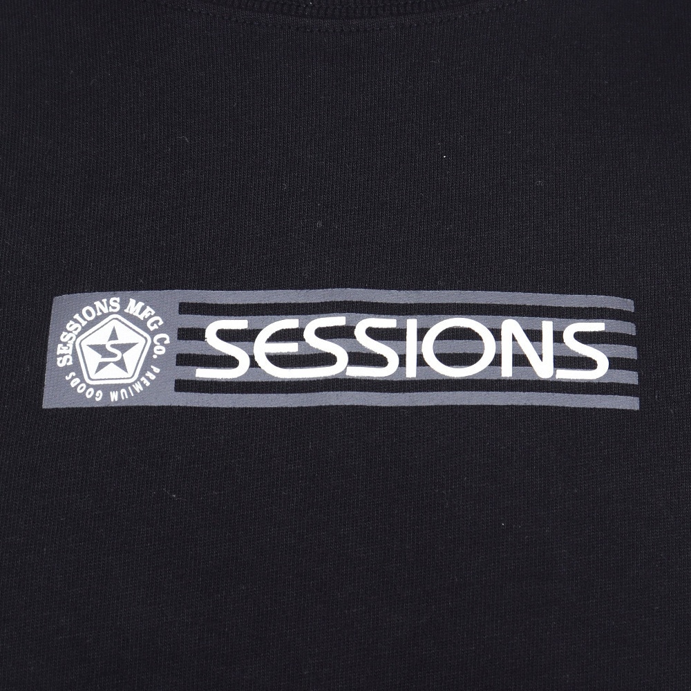 セッションズ（SESSIONS）（メンズ）FLAG LOGO Tシャツ 247201 BLK
