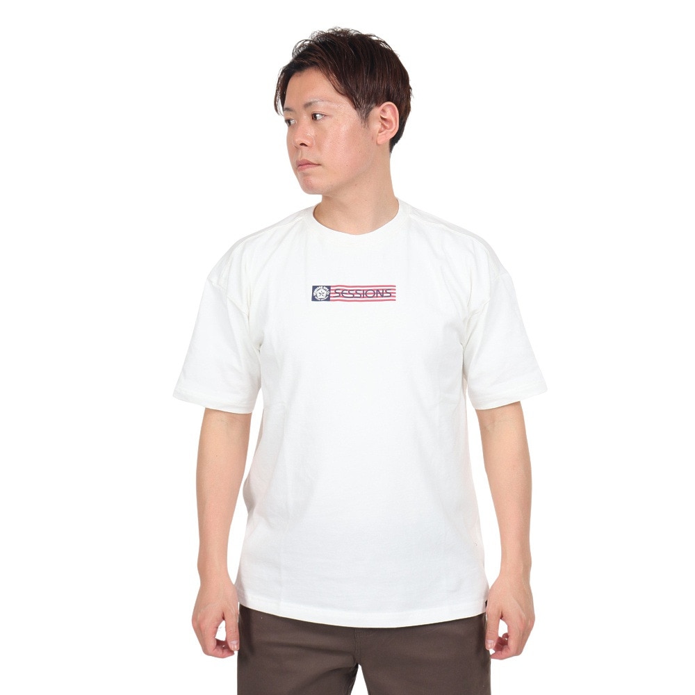 セッションズ（SESSIONS）（メンズ）FLAG LOGO Tシャツ 247201 WHT