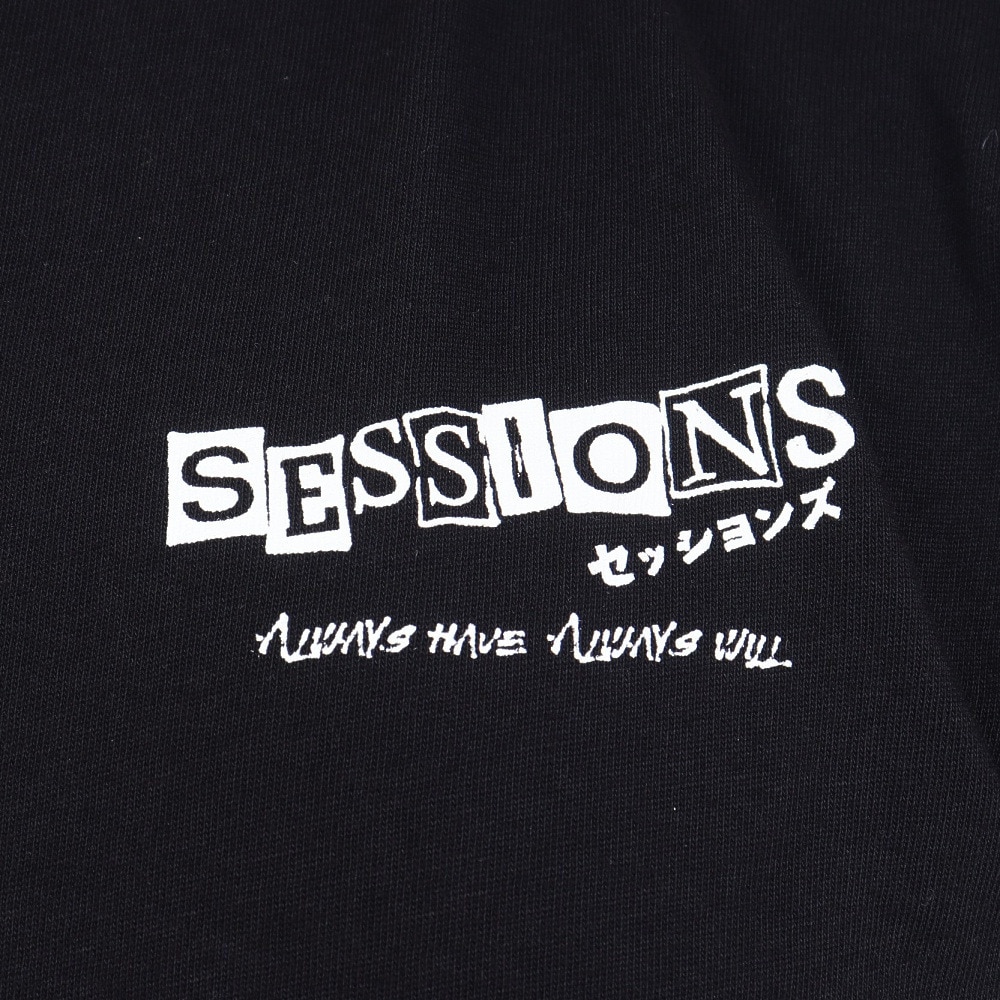 セッションズ（SESSIONS）（メンズ）SCRAP プリントTシャツ 247202 BLK
