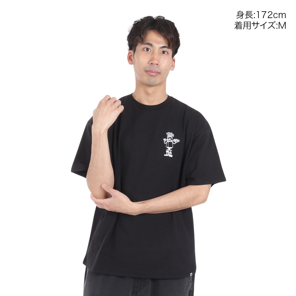 ディーシーシューズ（DC SHOES）（メンズ）24 PIZZA 半袖Tシャツ 24SUDST242030YBLK
