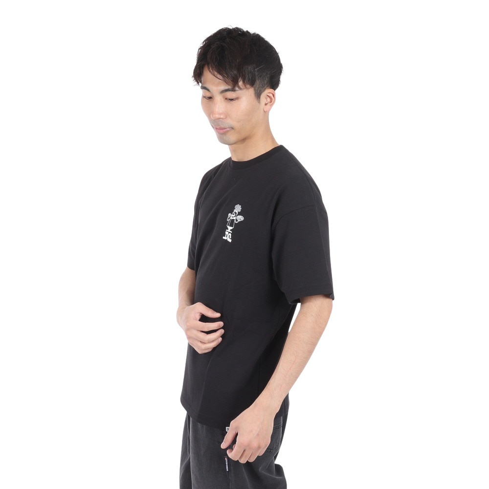 ディーシーシューズ（DC SHOES）（メンズ）24 PIZZA 半袖Tシャツ 24SUDST242030YBLK