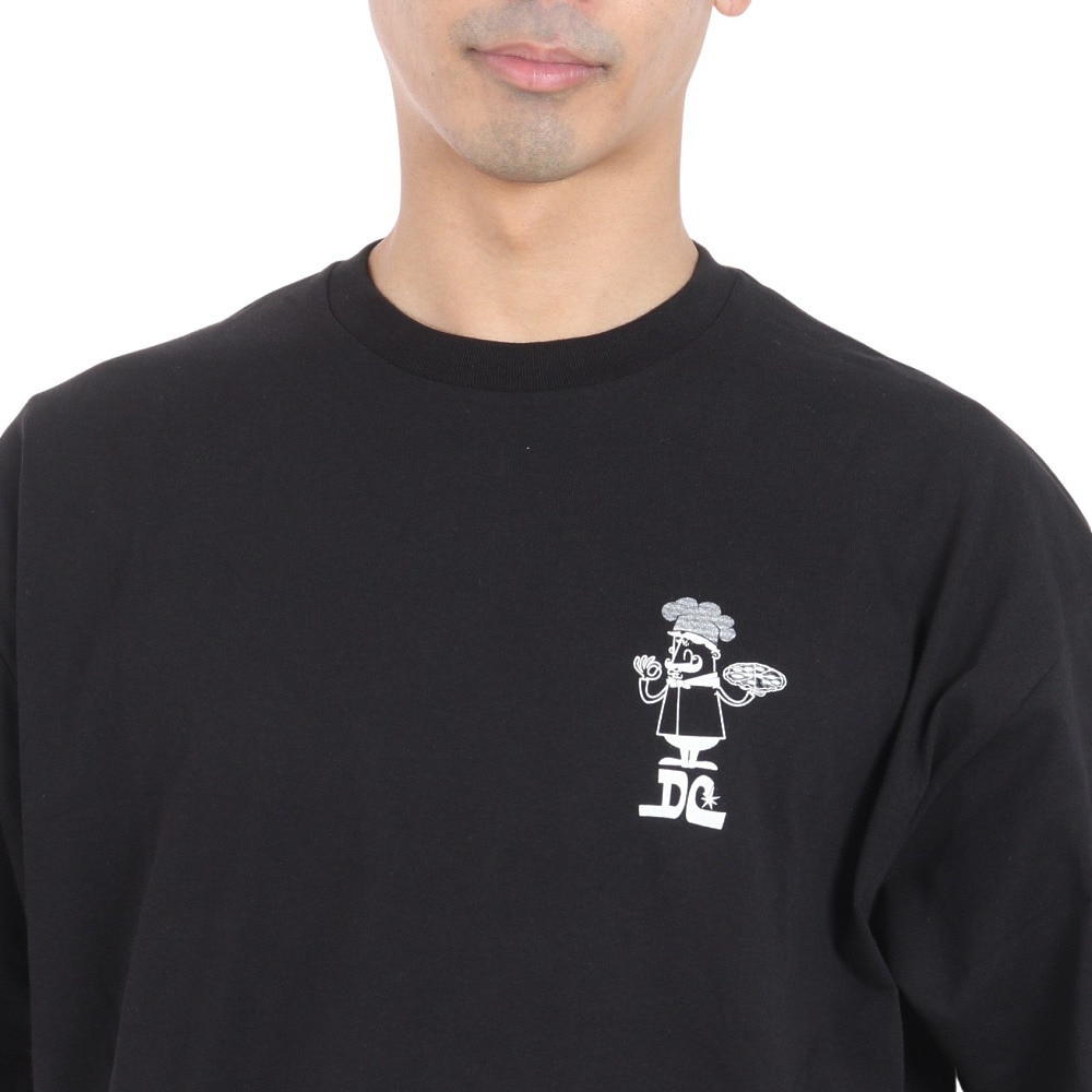 ディーシーシューズ（DC SHOES）（メンズ）24 PIZZA 半袖Tシャツ 24SUDST242030YBLK