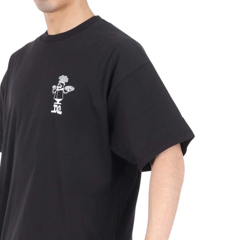 ディーシーシューズ（DC SHOES）（メンズ）24 PIZZA 半袖Tシャツ 24SUDST242030YBLK