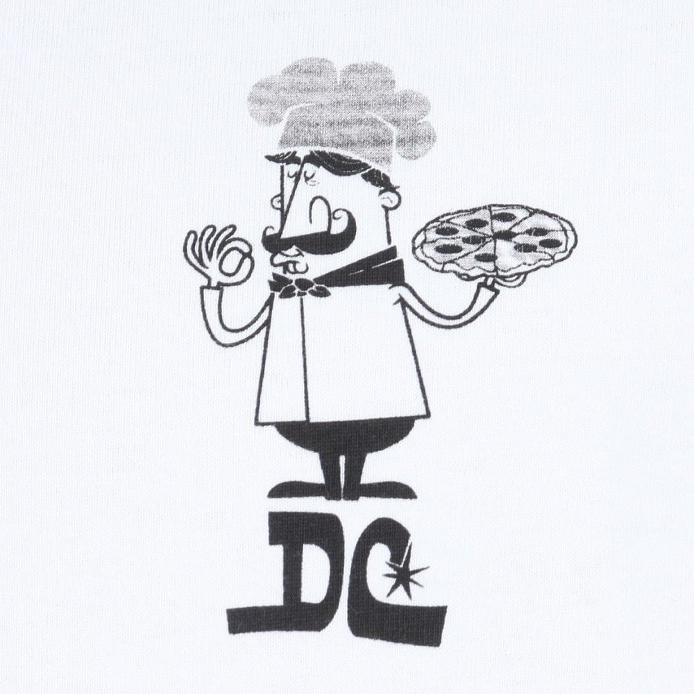 ディーシーシューズ（DC SHOES）（メンズ）24 PIZZA 半袖Tシャツ 24SUDST242030YWHT