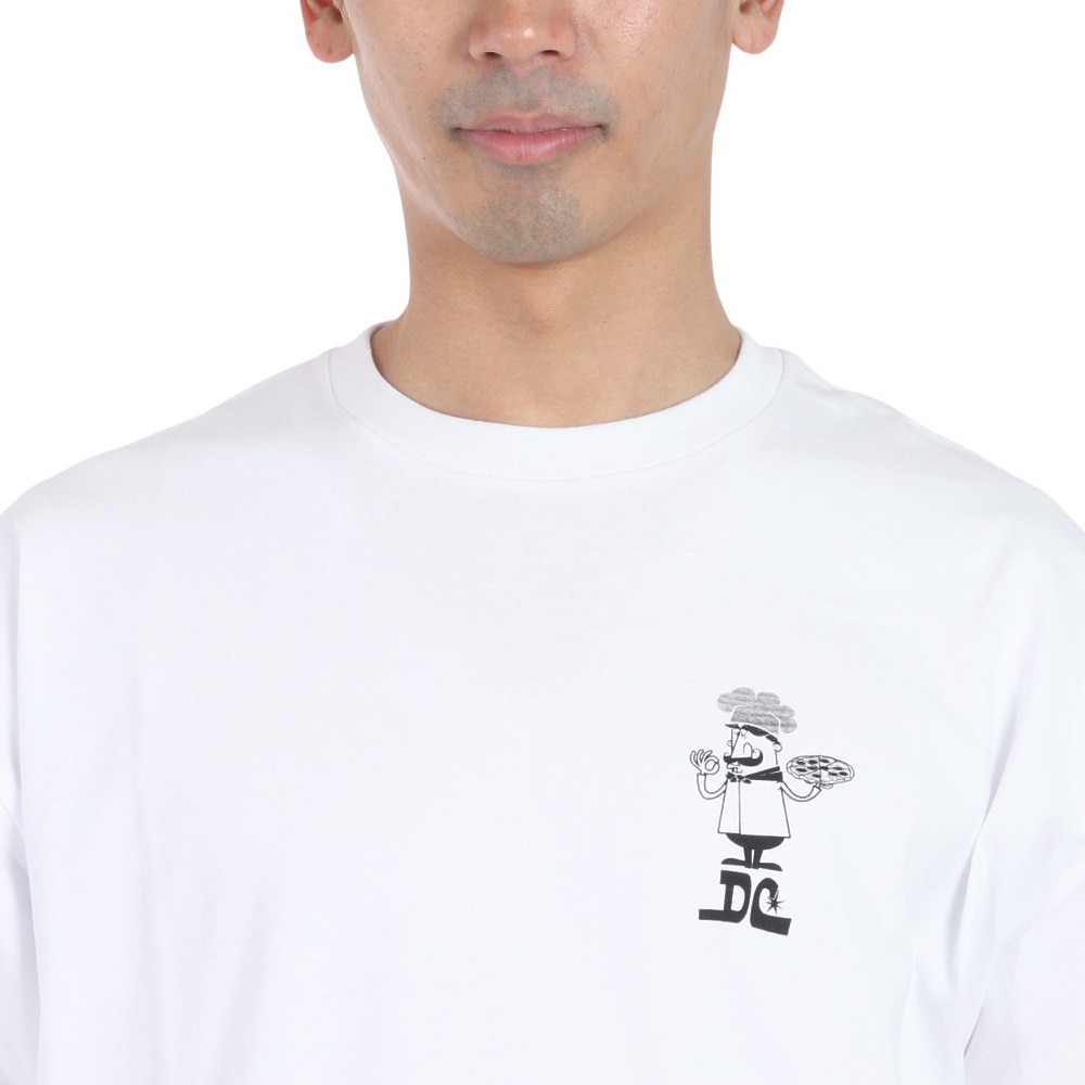 ディーシーシューズ（DC SHOES）（メンズ）24 PIZZA 半袖Tシャツ 24SUDST242030YWHT