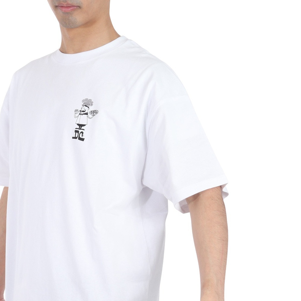 ディーシーシューズ（DC SHOES）（メンズ）24 PIZZA 半袖Tシャツ 24SUDST242030YWHT