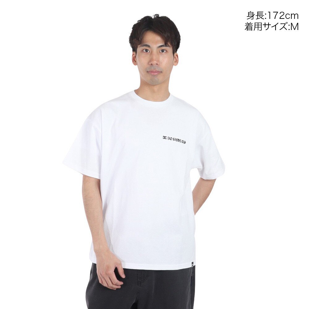 ディーシーシューズ（DC SHOES）（メンズ）24 PLANETSS 半袖Tシャツ 24SUDST242032YWHT