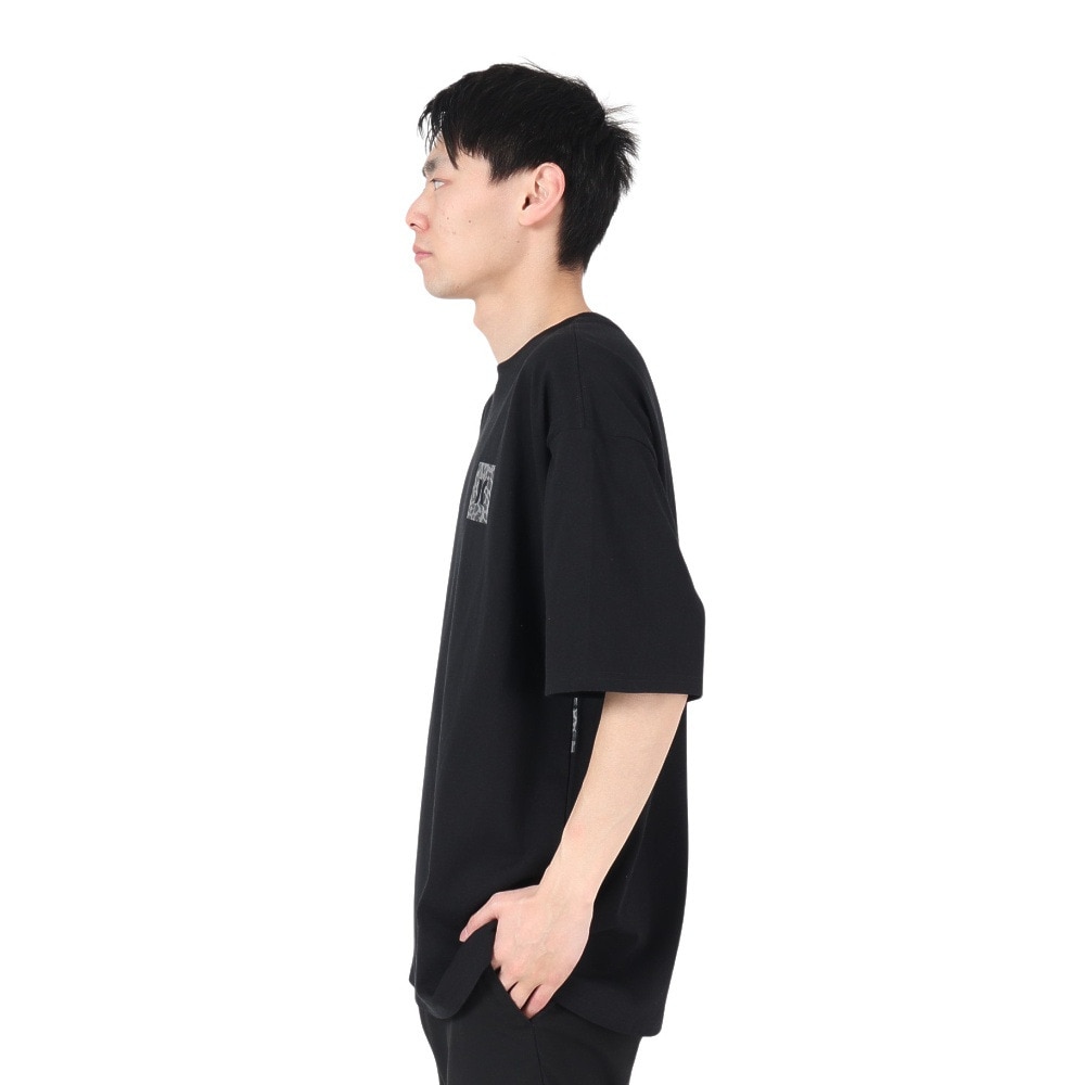 ハーレー（HURLEY）（メンズ）オーバーサイズド レオパード ビッグ ロゴ半袖Tシャツ MSS2411023-BLK