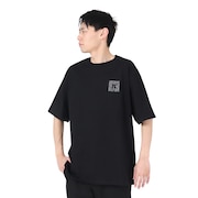 (メンズ)オーバーサイズド レオパード ビッグ ロゴ半袖Tシャツ MSS2411023