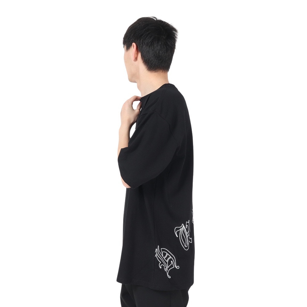 ハーレー（HURLEY）（メンズ）オーバーサイズド オールド イングリッシュ ロゴ半袖Tシャツ MSS2411024-BLK