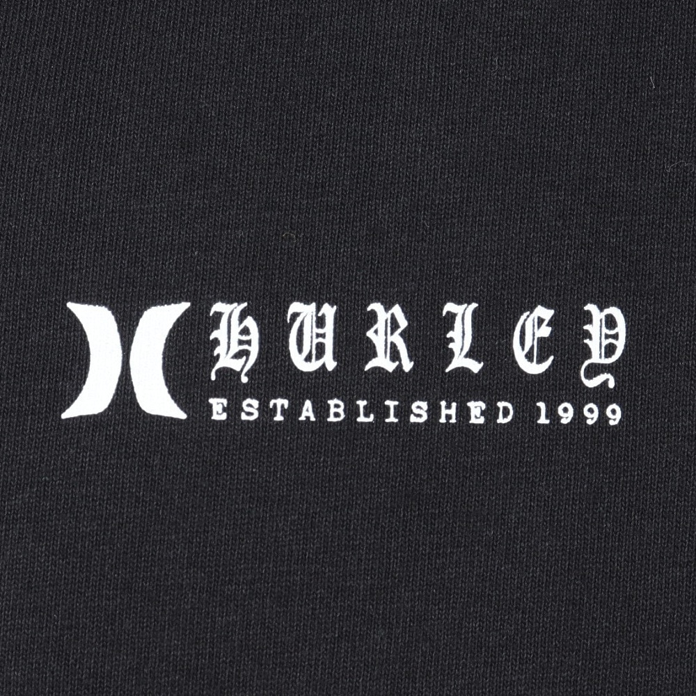 ハーレー（HURLEY）（メンズ）オーバーサイズド オールド イングリッシュ ロゴ半袖Tシャツ MSS2411024-BLK