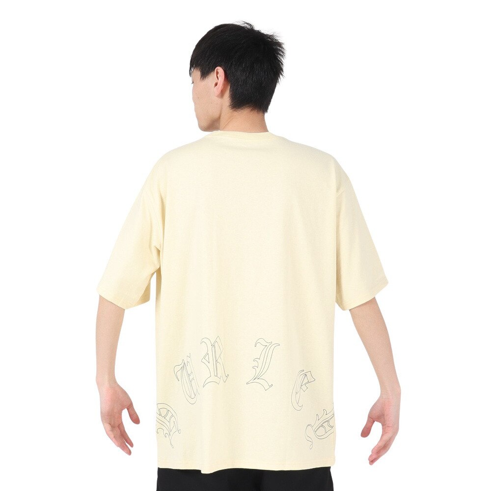 ハーレー（HURLEY）（メンズ）オーバーサイズド オールド イングリッシュ ロゴ半袖Tシャツ MSS2411024-CRM