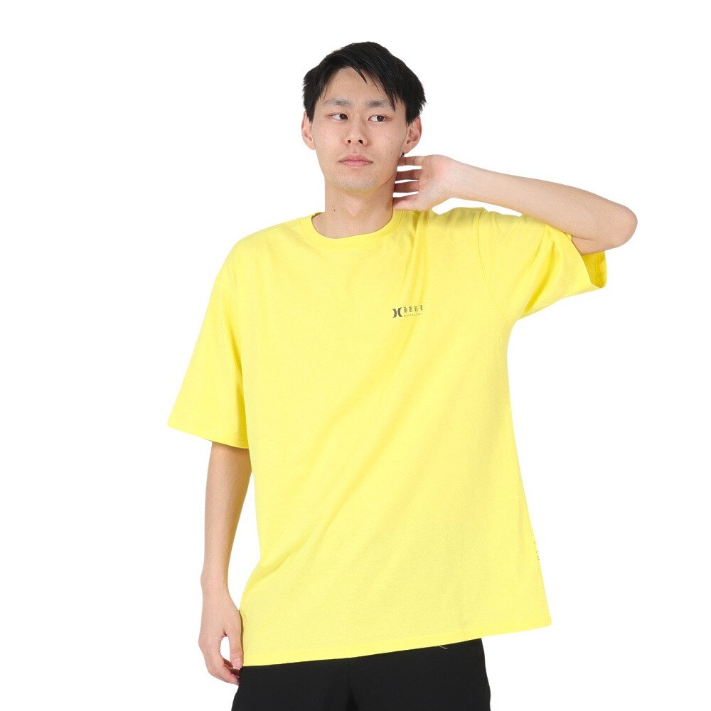 ハーレー（HURLEY）（メンズ）オーバーサイズド オールド イングリッシュ ロゴ半袖Tシャツ MSS2411024-PNP