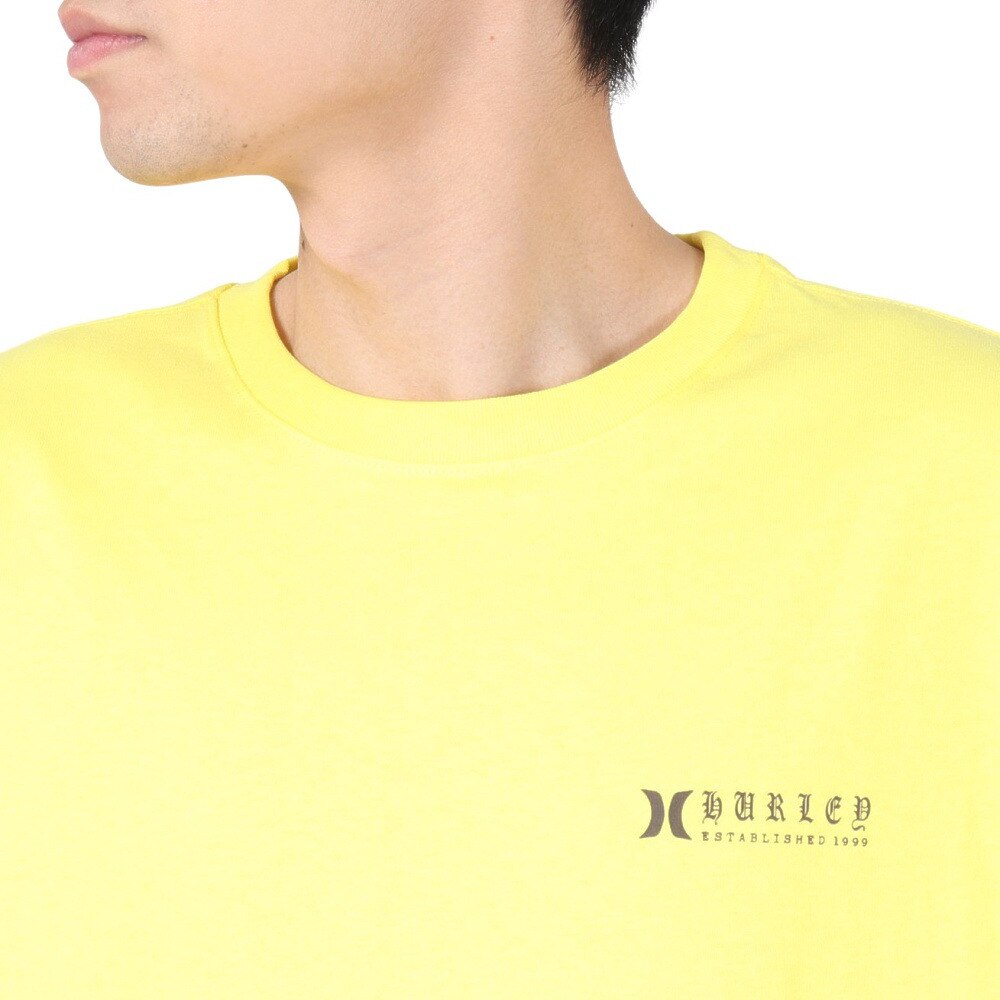 ハーレー（HURLEY）（メンズ）オーバーサイズド オールド イングリッシュ ロゴ半袖Tシャツ MSS2411024-PNP