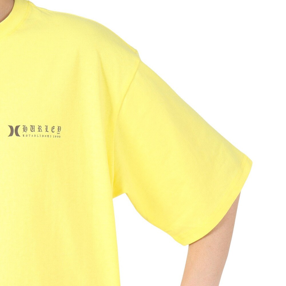 ハーレー（HURLEY）（メンズ）オーバーサイズド オールド イングリッシュ ロゴ半袖Tシャツ MSS2411024-PNP