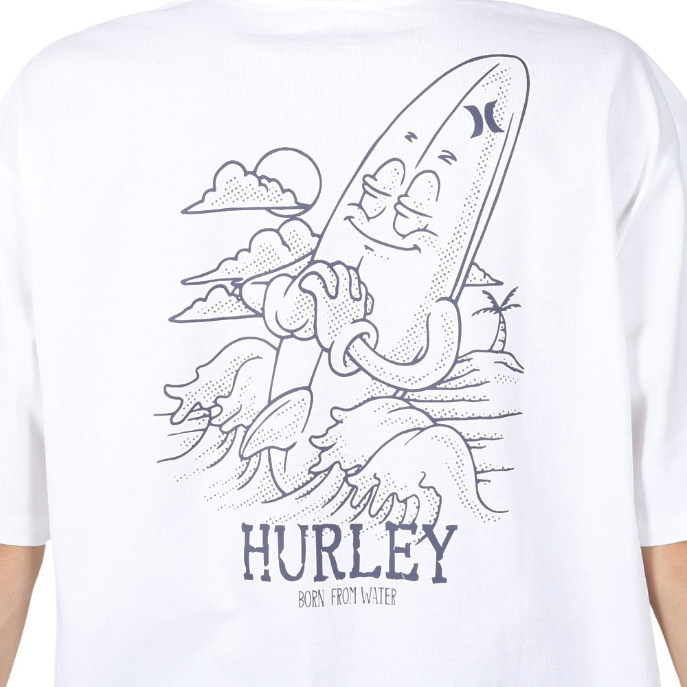 ハーレー（HURLEY）（メンズ）オーバーサイズド ウィッシュ 半袖Tシャツ MSS2411025-WHT