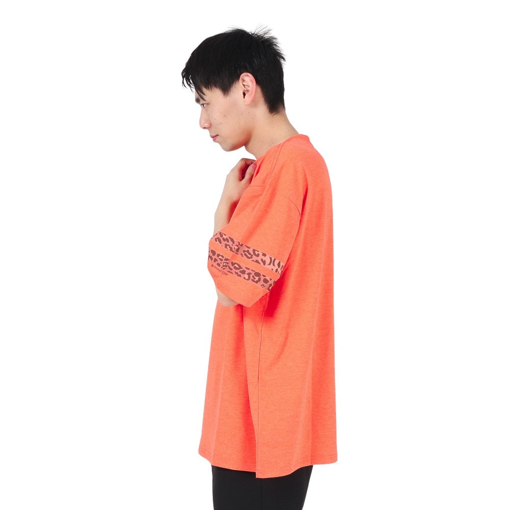 ハーレー（HURLEY）（メンズ）ラッシュガード ファントム オーバーサイズド レオパード ブロック パーティー半袖Tシャツ MUT2411002-CML