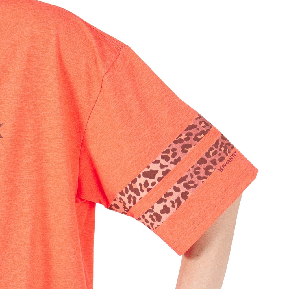 ハーレー（HURLEY）（メンズ）ラッシュガード ファントム オーバーサイズド レオパード ブロック パーティー半袖Tシャツ MUT2411002-CML