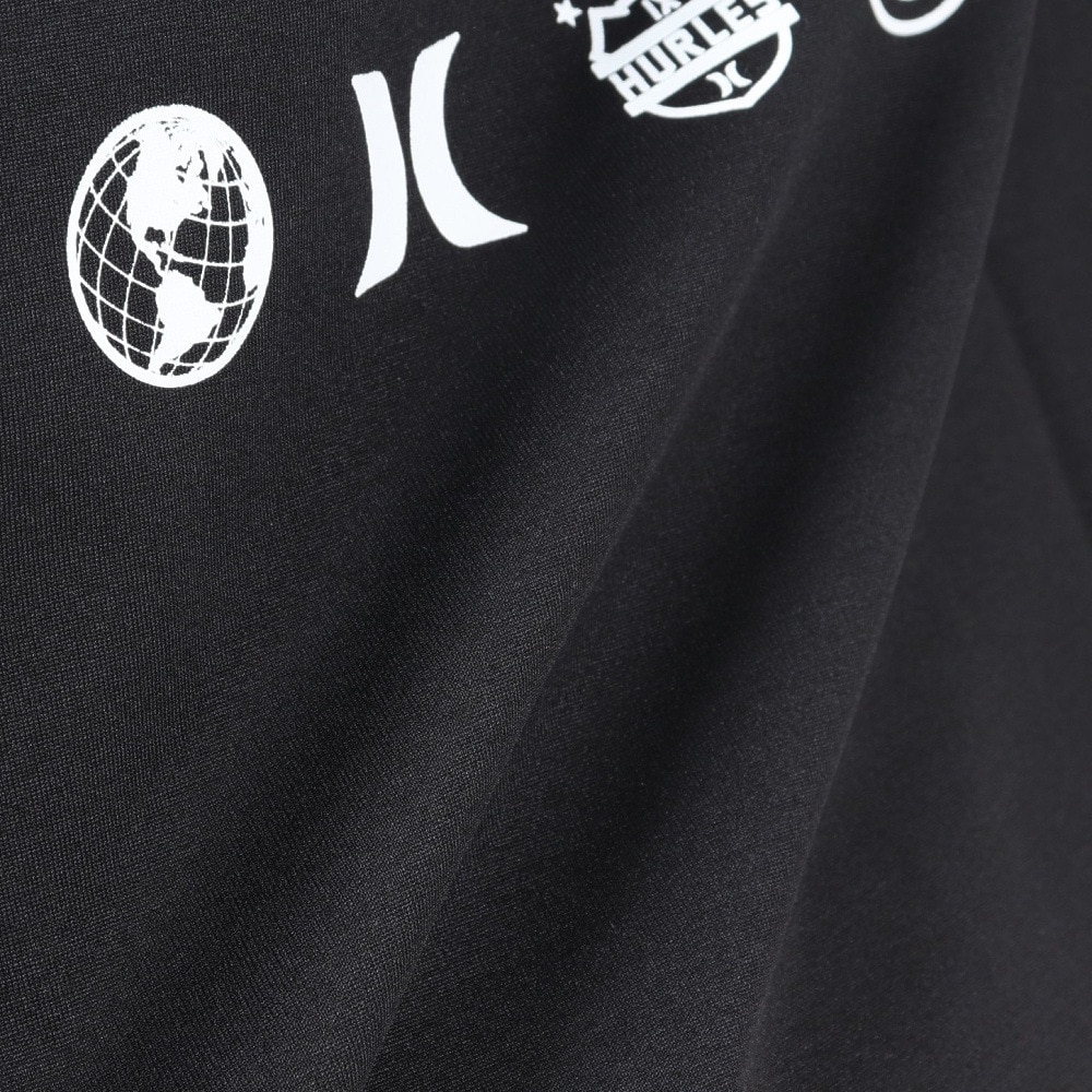 ハーレー（HURLEY）（メンズ）ラッシュガード ファントム オーバーサイズド クルーネック半袖Tシャツ MUT2411003-BLK
