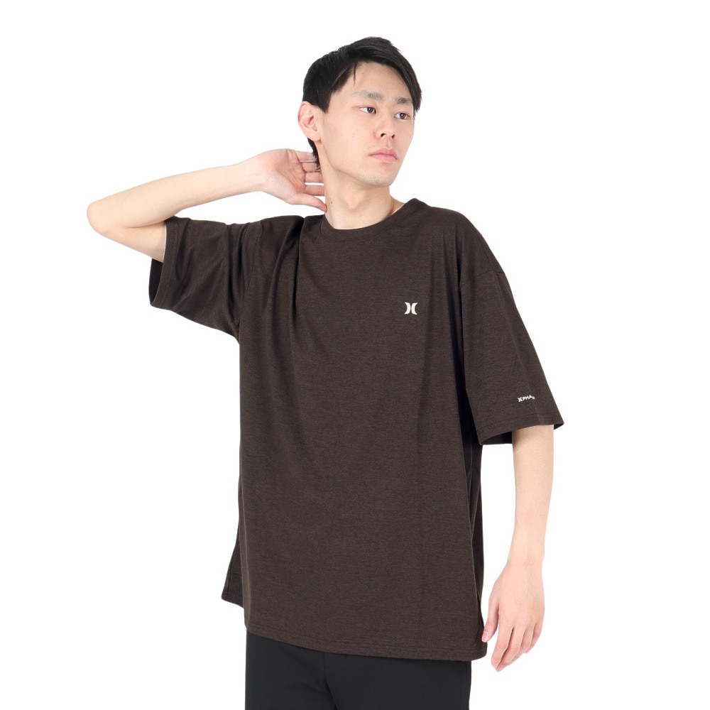ハーレー（HURLEY）（メンズ）ラッシュガード ファントム オーバーサイズド クルーネック半袖Tシャツ MUT2411003-CFB