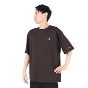 ハーレー（HURLEY）（メンズ）ラッシュガード ファントム オーバーサイズド レオパード ブロック パーティー半袖Tシャツ MUT2411003-CFB