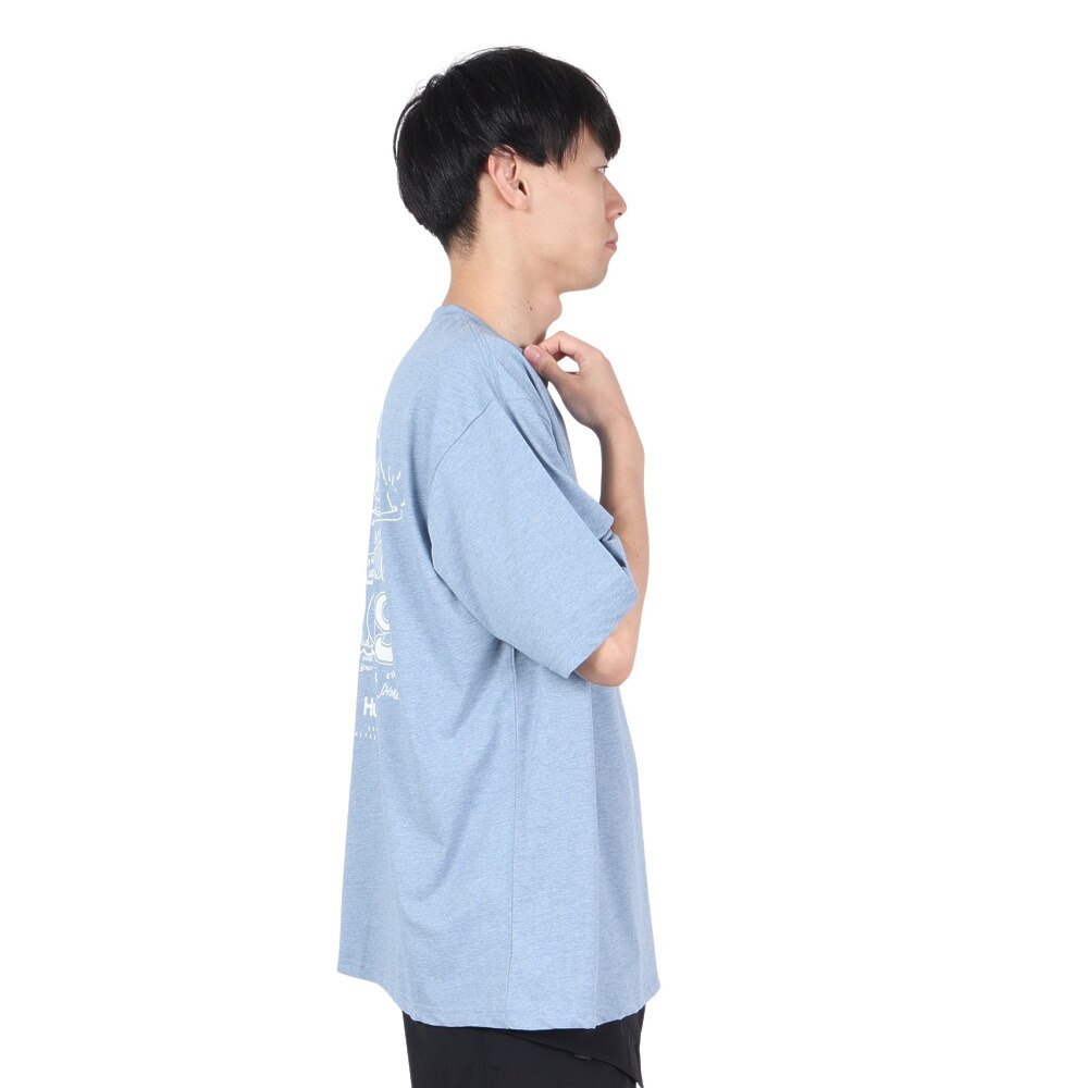 ハーレー（HURLEY）（メンズ）ラッシュガード ファントム オーバーサイズド ウェイブズ ショートスリーブ Tシャツ 水陸両用 MUT2411004-DBLE