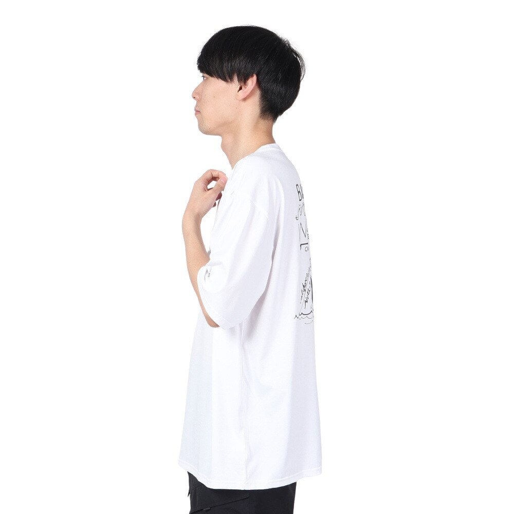 ハーレー（HURLEY）（メンズ）ラッシュガード ファントム オーバーサイズド ウェイブズ ショートスリーブ Tシャツ 水陸両用 MUT2411004-WHT