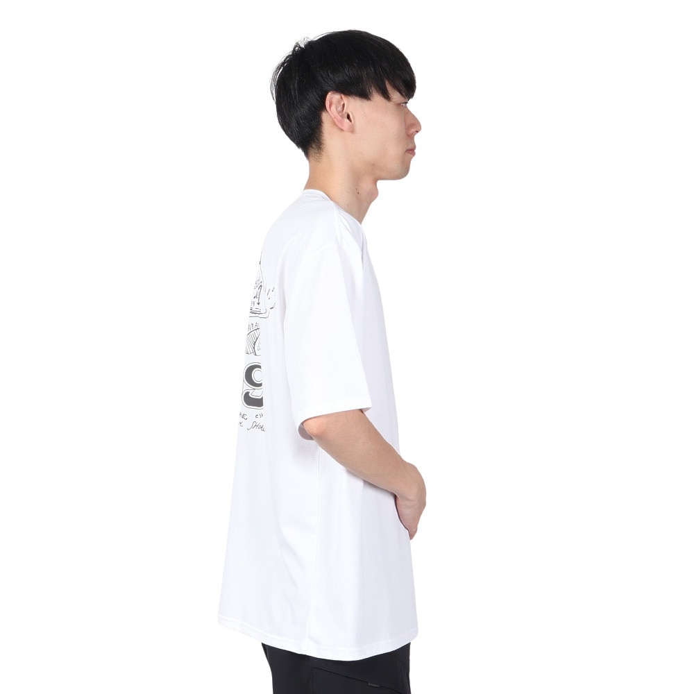 ハーレー（HURLEY）（メンズ）ラッシュガード ファントム オーバーサイズド ウェイブズ ショートスリーブ Tシャツ 水陸両用 MUT2411004-WHT