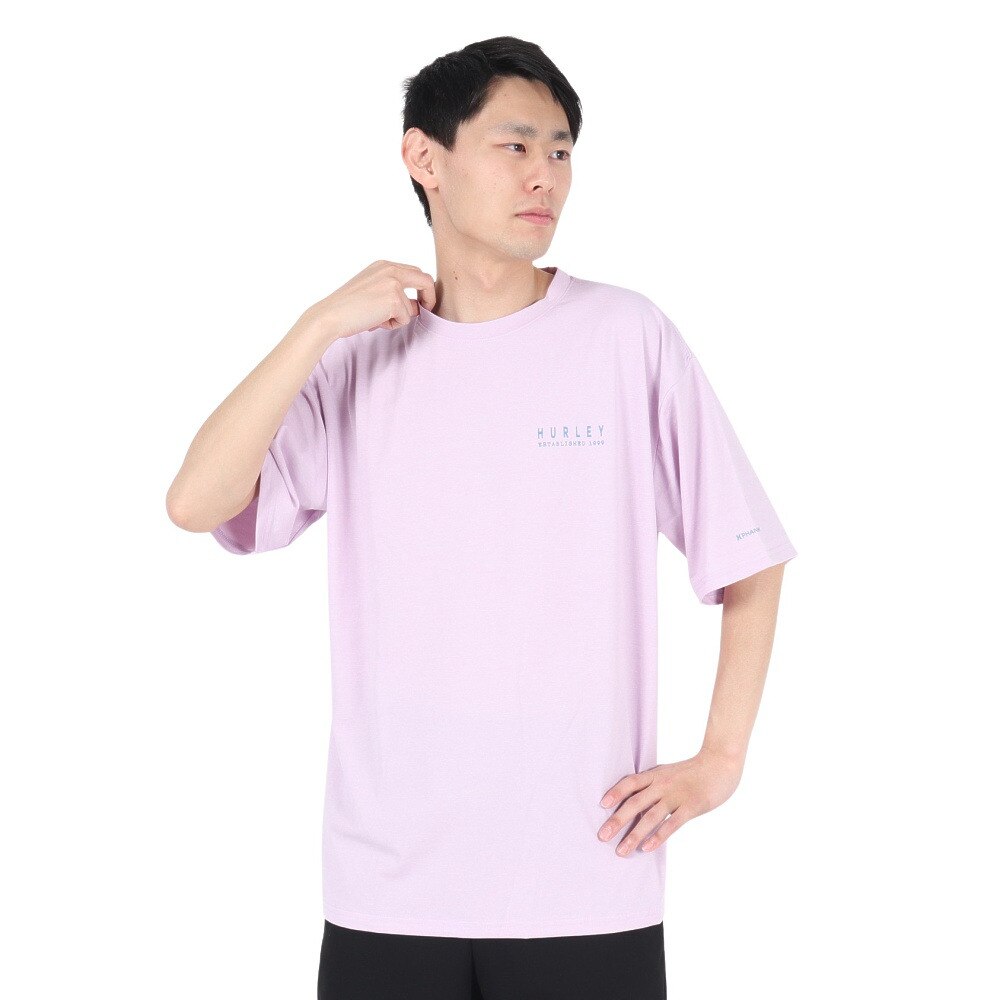 ハーレー（HURLEY）（メンズ）ラッシュガード ファントム オーバーサイズド スウェル半袖Tシャツ MUT2411007-LVD