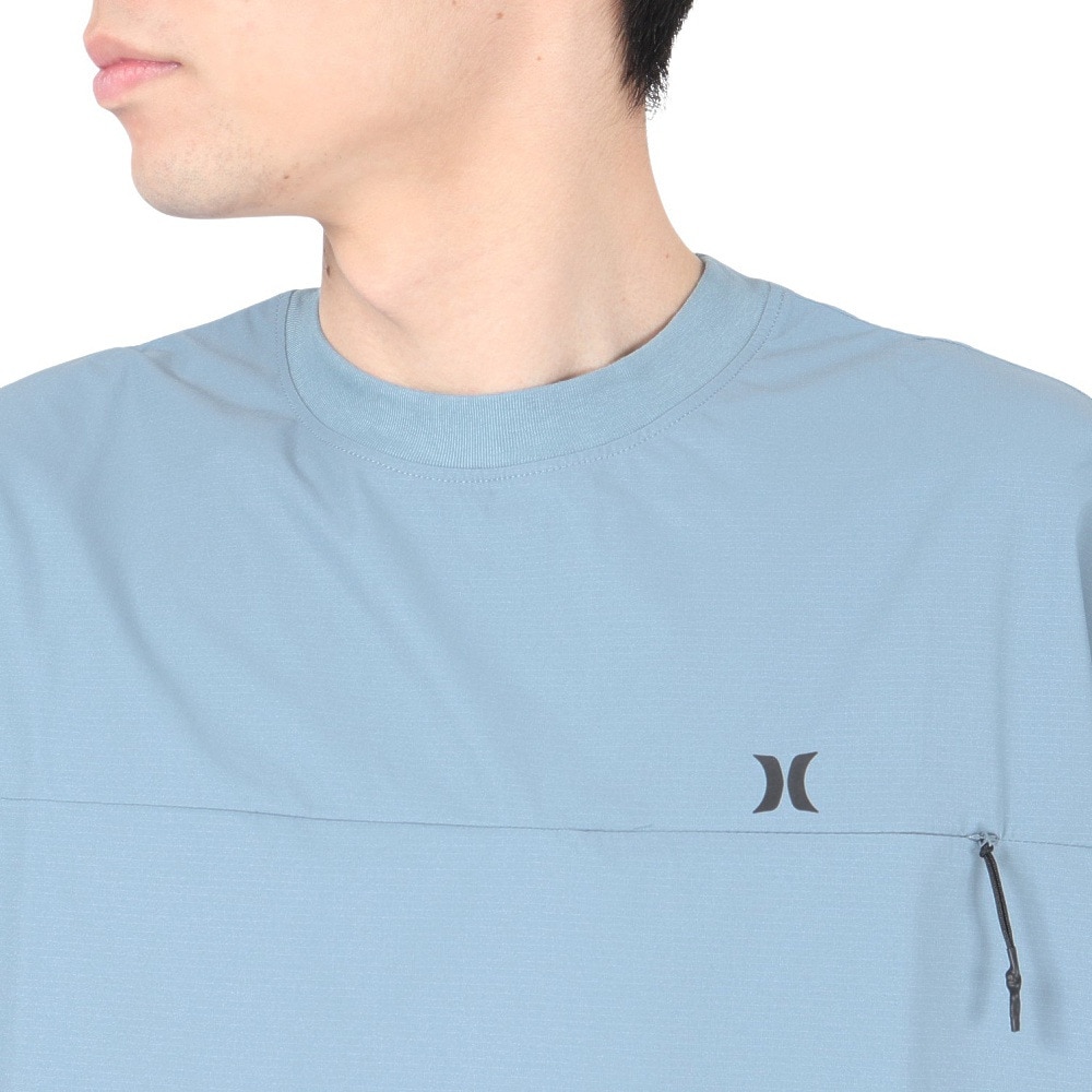 ハーレー（HURLEY）（メンズ）ラッシュガード ファントム ウーブン オーバーサイズド アイコン半袖Tシャツ MUT2411010-DBLE