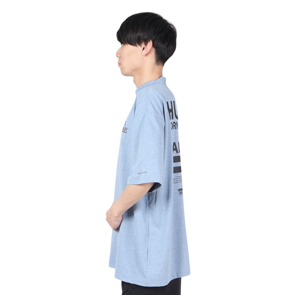 ハーレー（HURLEY）（メンズ）ラッシュガード ファントム オーバーサイズド カル モック ショートスリーブ Tシャツ 水陸両用 MUT2411030-DBLE
