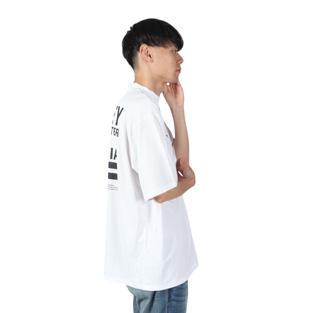 ハーレー（HURLEY）（メンズ）ファントム オーバーサイズド カル モックネック ショートスリーブ Tシャツ 水陸両用 MUT2411030-WHT
