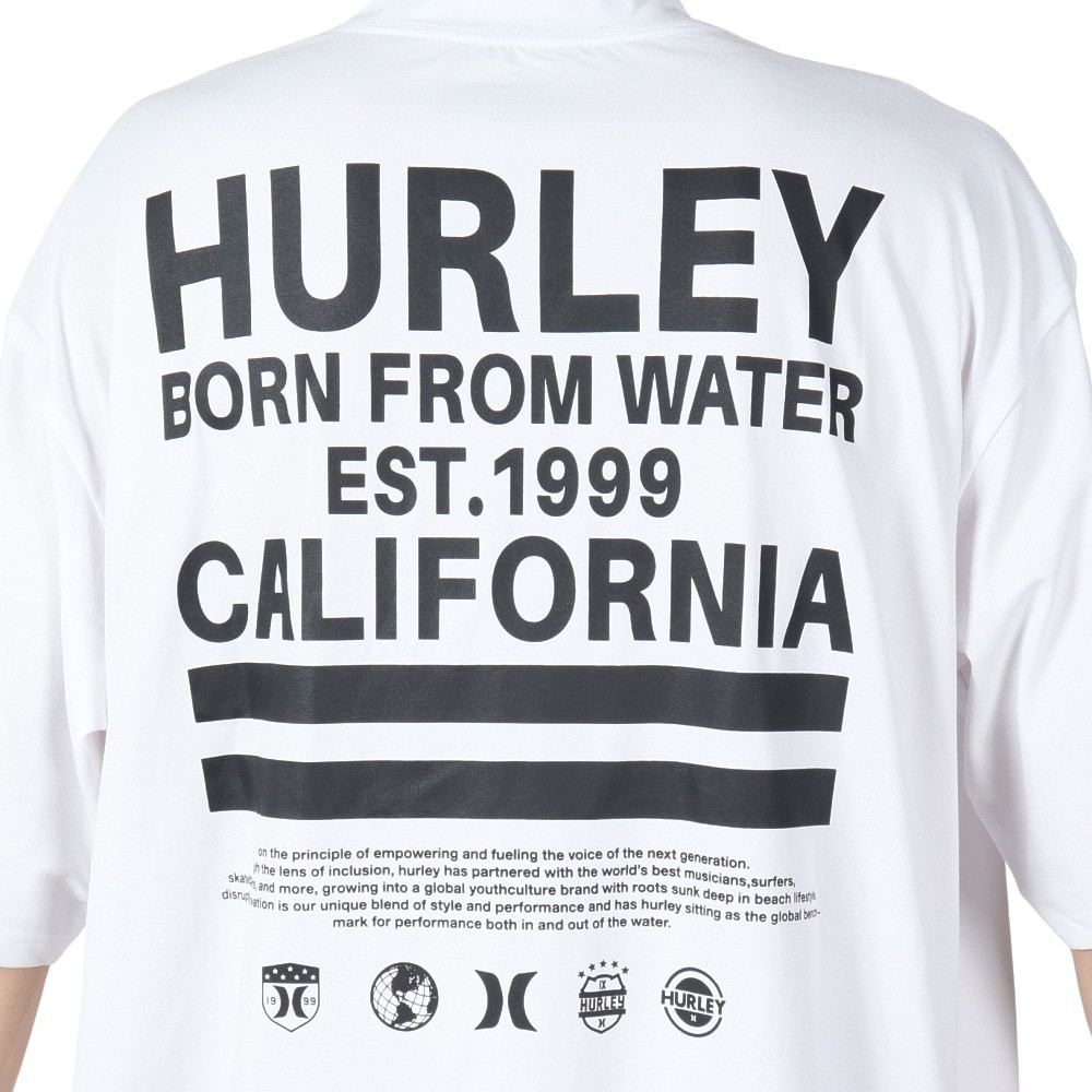ハーレー（HURLEY）（メンズ）ファントム オーバーサイズド カル モックネック ショートスリーブ Tシャツ 水陸両用 MUT2411030-WHT