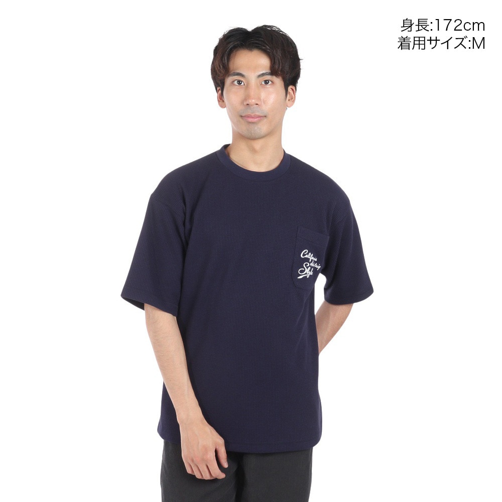 スライド（SLYDE）（メンズ）California ポケット付き半袖Tシャツ SL24SSM-APP012-NVY