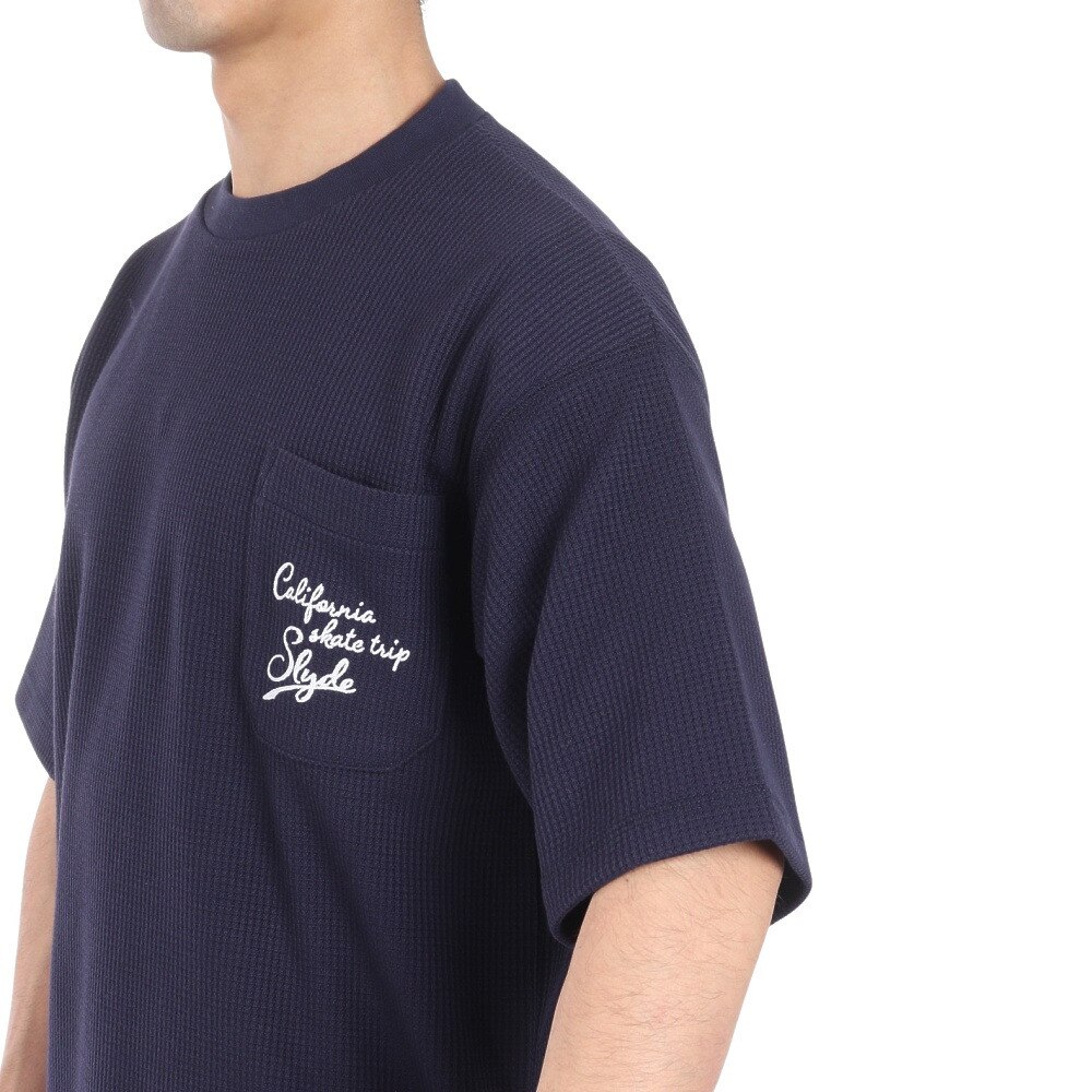 スライド（SLYDE）（メンズ）California ポケット付き半袖Tシャツ SL24SSM-APP012-NVY