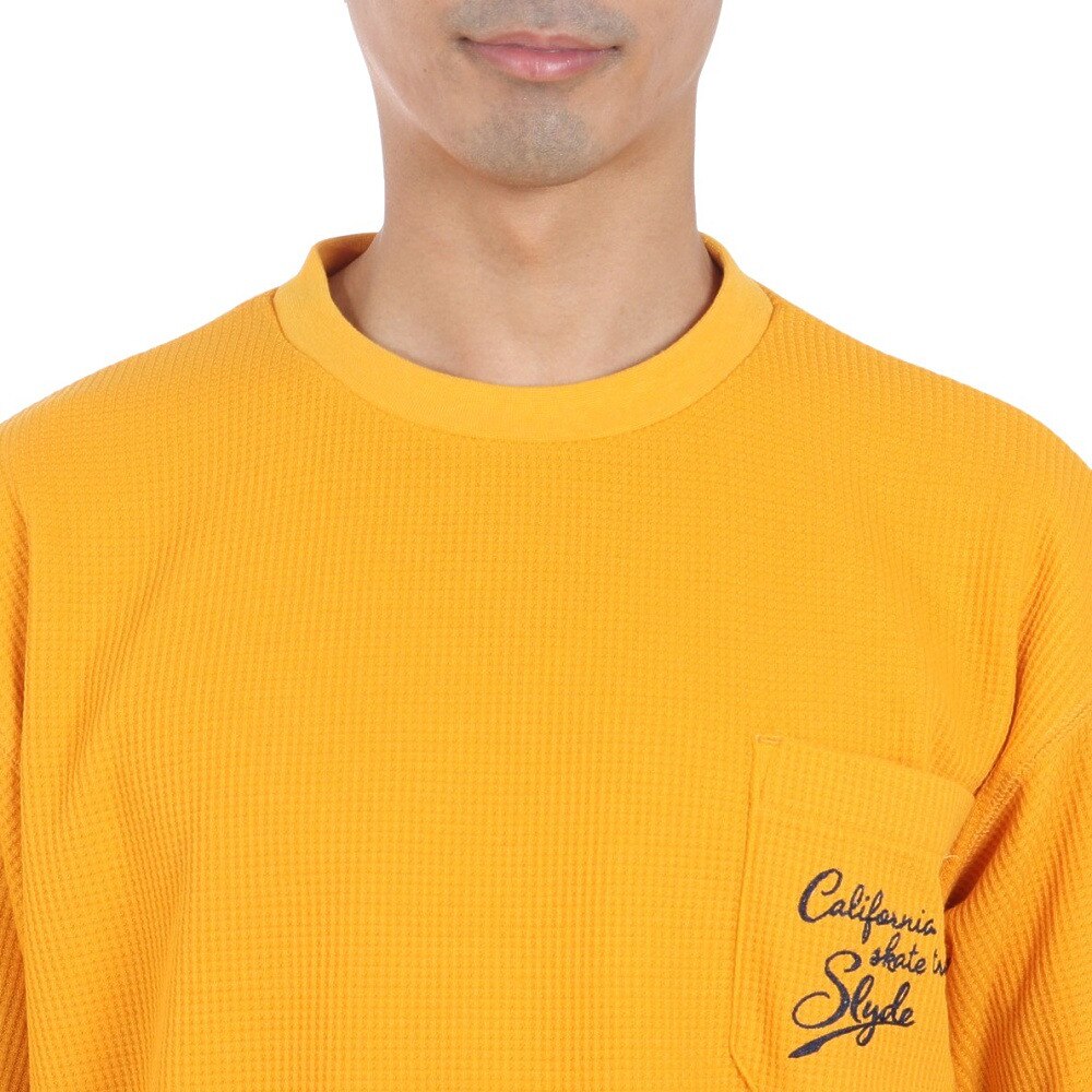 スライド（SLYDE）（メンズ）California ポケット付き半袖Tシャツ SL24SSM-APP012-ORG