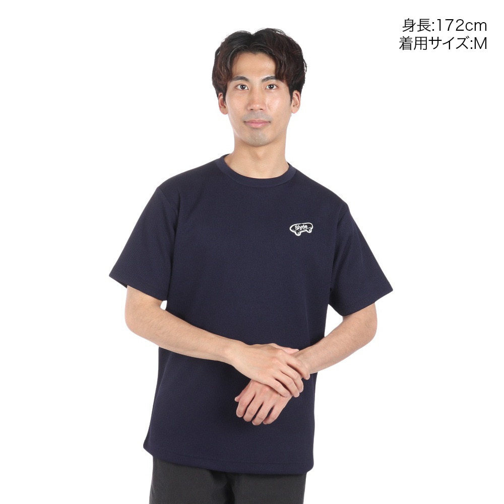 スライド（SLYDE）（メンズ）SKATE BOARDING 半袖Tシャツ SL24SSM-APP016-NVY