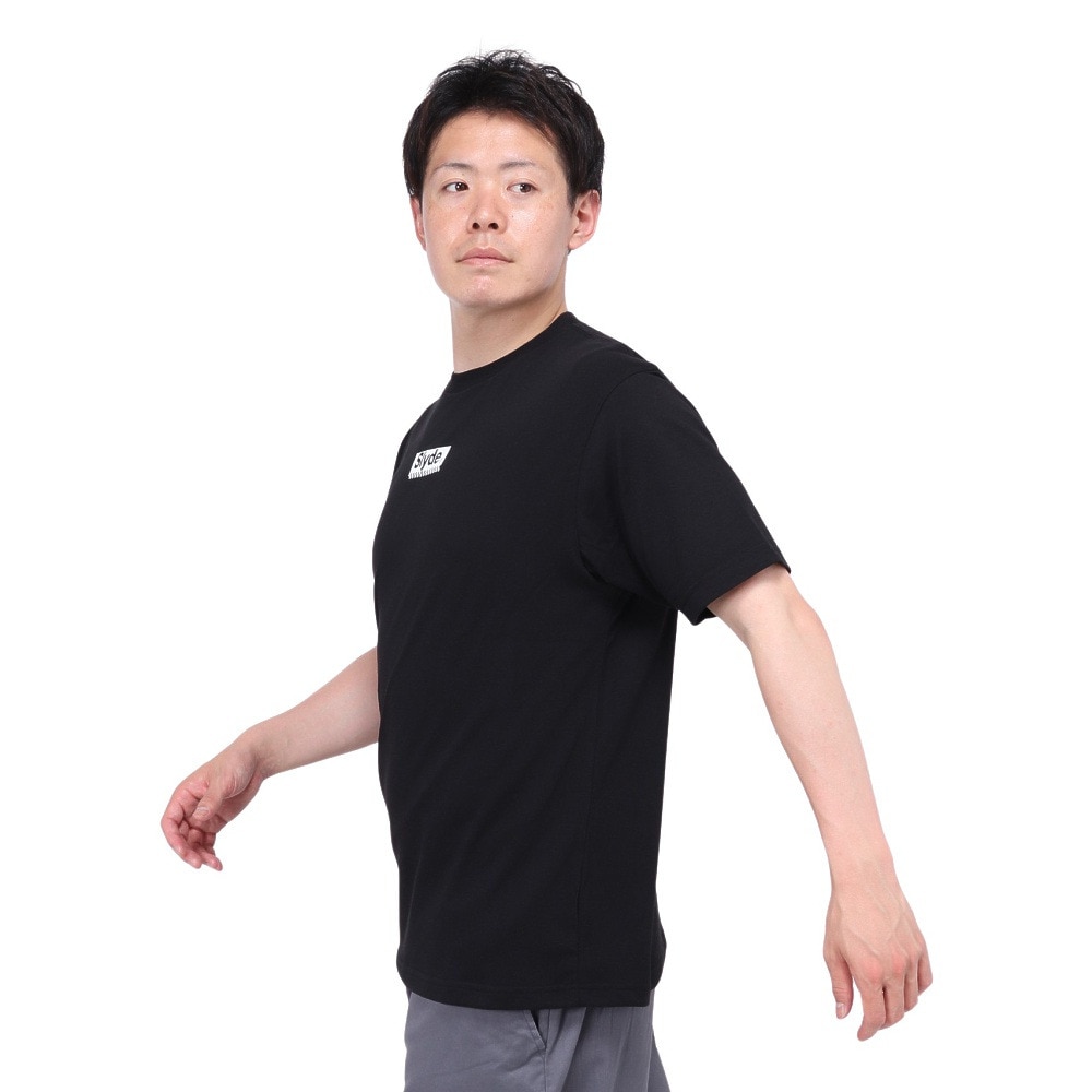 スライド（SLYDE）（メンズ）スモールロゴ 半袖Tシャツ SL24SSM-APP017-BLK