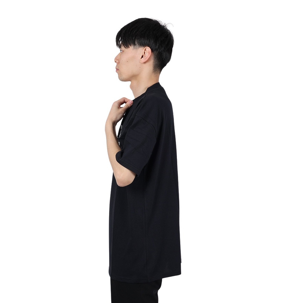 エアボーン（ARBN）（メンズ）ショートスリーブ PALM TREE 半袖 Tシャツ AB24SSM-APP0105-BLK