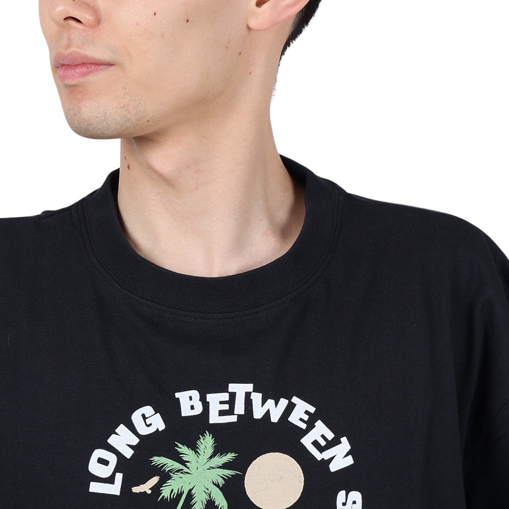 エアボーン（ARBN）（メンズ）ショートスリーブ PALM TREE 半袖 Tシャツ AB24SSM-APP0105-BLK