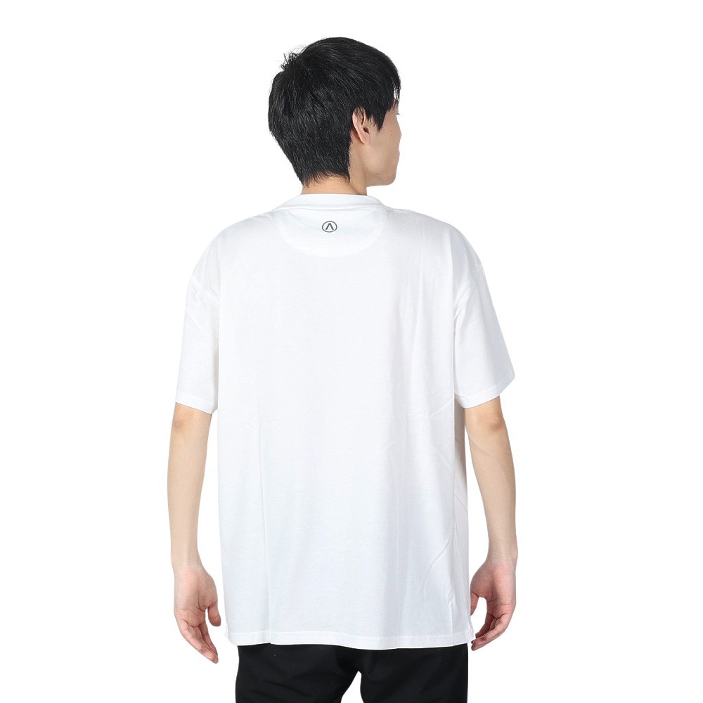 エアボーン（ARBN）（メンズ）ショートスリーブ PALM TREE 半袖 Tシャツ AB24SSM-APP0105-WHT
