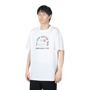 エアボーン（ARBN）（メンズ）ショートスリーブ PALM TREE Tシャツ AB24SSM-APP0105-WHT