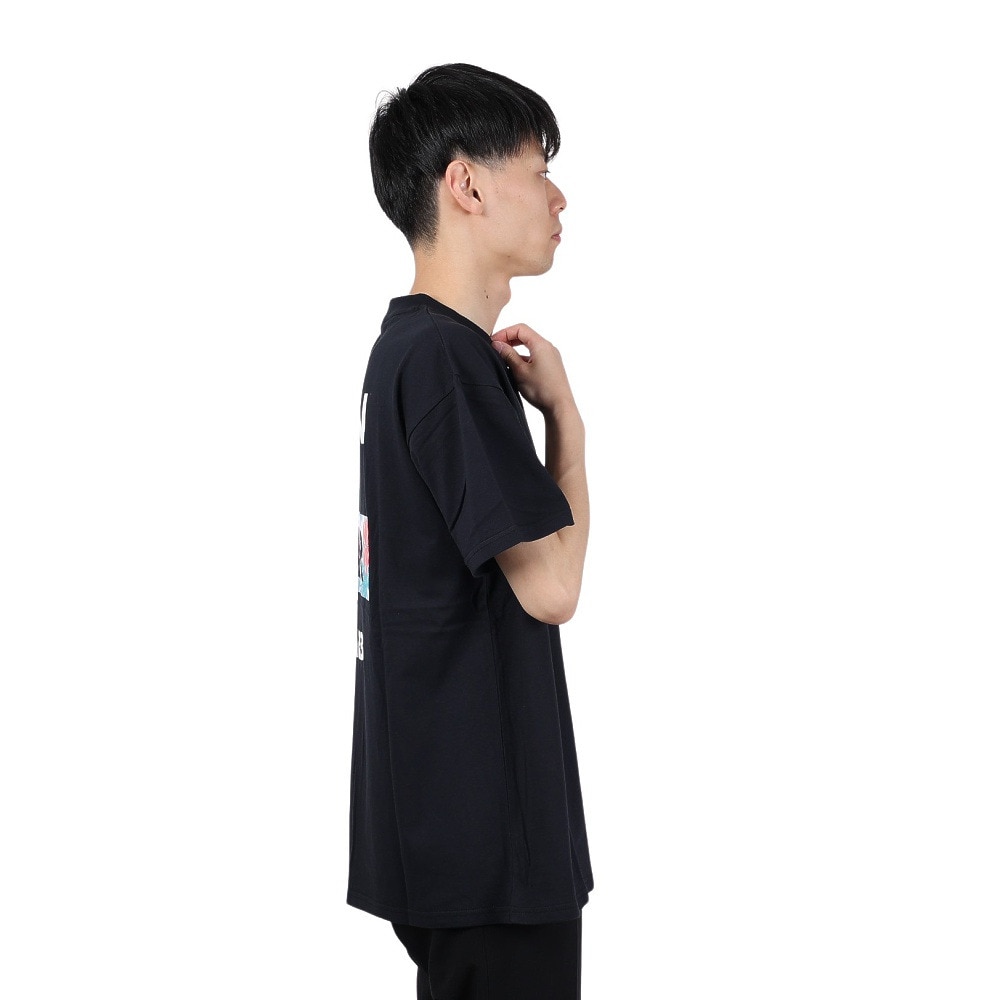 エアボーン（ARBN）（メンズ）FLOWER 半袖Tシャツ AB24SSM-APP0101-BLK