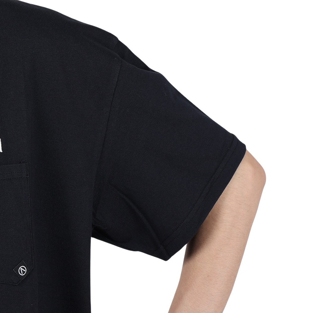 エアボーン（ARBN）（メンズ）FLOWER 半袖Tシャツ AB24SSM-APP0101-BLK